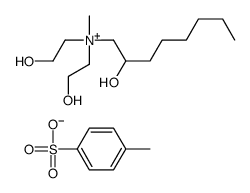 bis(2-hydroxyethyl)(2-hydroxyoctyl)methylammonium toluene-p-sulphonate结构式