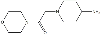 2-(4-amino-1-piperidinyl)-1-(4-morpholinyl)ethanone结构式
