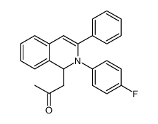 2-Propanone, 1-[2-(4-fluorophenyl)-1,2-dihydro-3-phenyl-1-isoquinolinyl] Structure