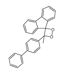 3,3-(2,2'-biphenyldiyl)-4-methyl-4-(p-phenylphenyl)-1,2-dioxetane结构式