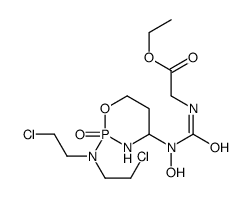 ethyl 2-[[[2-[bis(2-chloroethyl)amino]-2-oxo-1,3,2λ5-oxazaphosphinan-4-yl]-hydroxycarbamoyl]amino]acetate Structure