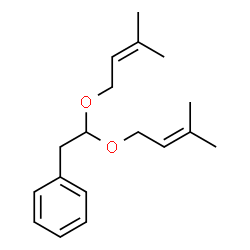 [2,2-bis[(3-methyl-2-butenyl)oxy]ethyl]benzene结构式