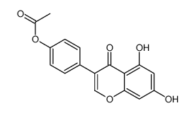 [4-(5,7-dihydroxy-4-oxochromen-3-yl)phenyl] acetate结构式