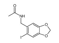 2-iodo-4,5-(methylenedioxy)-N-acetylbenzylamine Structure