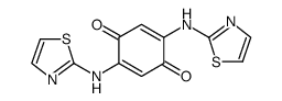 2,5-Cyclohexadiene-1,4-dione, 2,5-bis(2-thiazolylamino) Structure