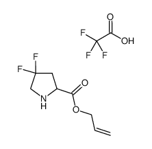 4,4-difluoro-pyrrolidine-2-carboxylic acid allyl ester trifluoroacetate Structure