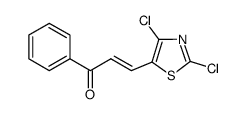 3-(2,4-dichloro-1,3-thiazol-5-yl)-1-phenyl-2-propen-1-one结构式