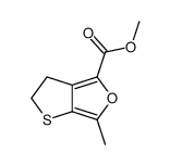 2,3-Dihydro-6-methylthieno<2,3-c>furan-4-carbonsaeure-methylester结构式