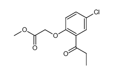 (4-chloro-2-propionyl-phenoxy)-acetic acid methyl ester Structure