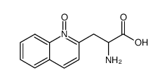 2-amino-3-(1-oxy-[2]quinolyl)-propionic acid结构式