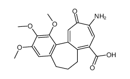 1.2.3-Trimethoxy-10-amino-11-oxo-8-carboxy-5.6.7.11-tetrahydro-benzoheptalen结构式