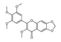 7-methoxy-6-(3,4,5-trimethoxy-phenyl)-[1,3]dioxolo[4,5-g]chromen-8-one Structure