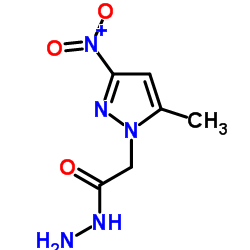 (5-METHYL-3-NITRO-PYRAZOL-1-YL)-ACETIC ACID HYDRAZIDE结构式