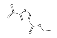 5-nitro-thiophene-3-carboxylic acid ethyl ester结构式