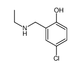 2-[(乙氨基)甲基]-4-氯苯酚结构式