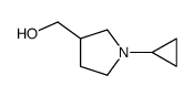 (1-环丙基-3-吡咯烷)甲醇结构式