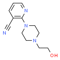 2-[4-(2-hydroxyethyl)piperazino]nicotinonitrile Structure