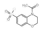 4-ACETYL-3,4-DIHYDRO-2H-BENZO[B][1,4]OXAZINE-6-SULFONYL CHLORIDE structure