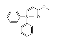 methyl 3-[methyl(diphenyl)silyl]prop-2-enoate结构式