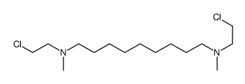 N,N'-bis(2-chloroethyl)-N,N'-dimethylnonane-1,9-diamine Structure