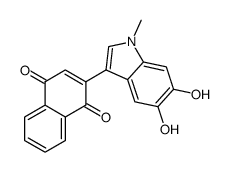 2-(5,6-dihydroxy-1-methylindol-3-yl)naphthalene-1,4-dione结构式