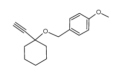1-(1-ethynyl-cyclohexyloxymethyl)-4-methoxybenzene结构式