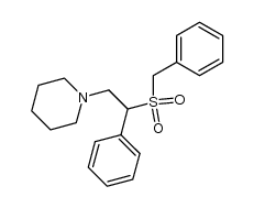 1-(β-phenylmethanesulfonyl-phenethyl)-piperidine结构式