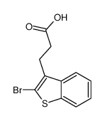 3-(2-bromo-1-benzothiophen-3-yl)propanoic acid结构式