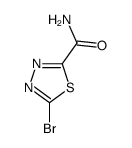 5-溴-1,3,4-噻二唑-2-羧酰胺结构式