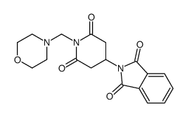N-[1-(Morpholinomethyl)-2,6-dioxo-4-piperidyl]phthalimide结构式