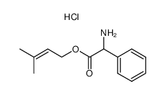 DL-2-Phenylglycin-3-methyl-2-butenylester-hydrochlorid结构式