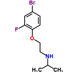 N-[2-(4-Bromo-2-fluorophenoxy)ethyl]-2-propanamine structure