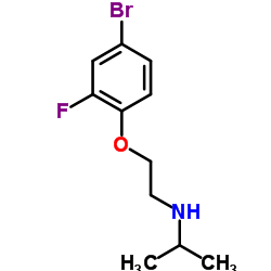 N-[2-(4-Bromo-2-fluorophenoxy)ethyl]-2-propanamine Structure