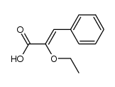 (Z)-2-ethoxy-3-phenylacrylic acid Structure