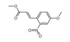 3-(4-methoxy-2-nitrophenyl)acrylic acid methyl ester Structure
