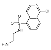 N-(2-aminoethyl)-1-chloroisoquinoline-5-sulfonamide结构式