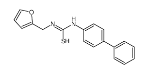 1-(biphenyl-4-yl)-3-(furan-2-ylmethyl)thiourea Structure