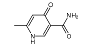 6-methyl-4-oxo-1,4-dihydro-pyridine-3-carboxylic acid amide Structure