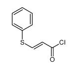 3-phenylsulfanylprop-2-enoyl chloride结构式