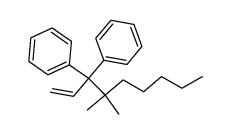(4,4-dimethylnon-1-ene-3,3-diyl)dibenzene Structure