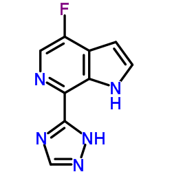 4-Fluoro-7-(1H-1,2,4-triazol-3-yl)-1H-pyrrolo[2,3-c]pyridine Structure