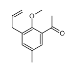 1-(2-methoxy-5-methyl-3-prop-2-enylphenyl)ethanone结构式