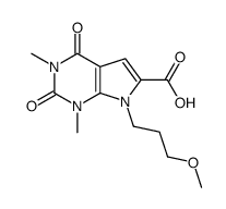 7-(3-Methoxypropyl)-1,3-dimethyl-2,4-dioxo-2,3,4,7-tetrahydro-1H-pyrrolo[2,3-d]pyrimidine-6-carboxylic acid Structure