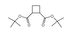 di-tert-butyl 1,2-cyclobutanedicarboxylate Structure