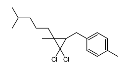 1-[[2,2-dichloro-3-methyl-3-(4-methylpentyl)cyclopropyl]methyl]-4-methylbenzene Structure