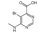 5-Bromo-6-(methylamino)pyrimidine-4-carboxylic acid Structure