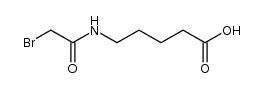 5-(2-bromoacetamido)pentanoic acid结构式