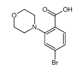2-(4-吗啉基)-4-溴苯甲酸结构式