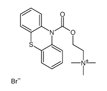 2-hydroxyethyl(trimethyl)azanium,phenothiazine-10-carboxylate,bromide Structure