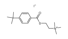 p-tert-buthylbenzoylthiocholine iodide Structure